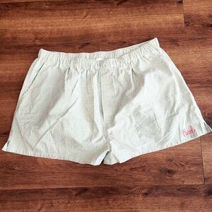 The Pinstripe Boxer Short - Green - Be Idle